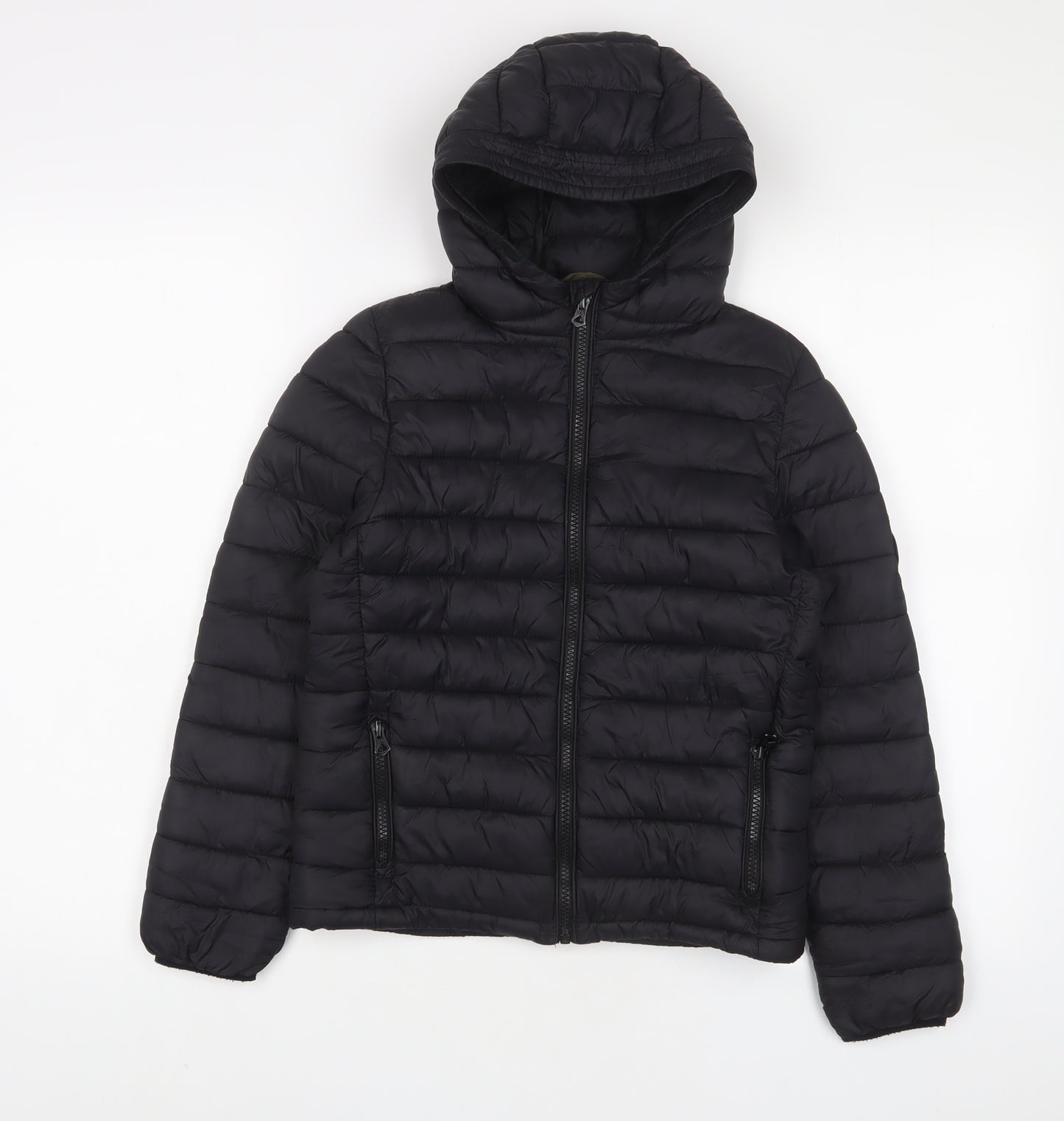 SoulCal&Co Boys Black Jacket Size 9-10 Years Zip - Zip Pockets