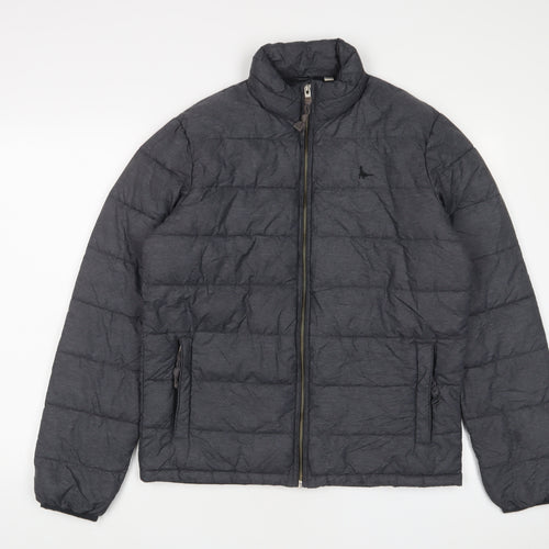 Jack Wills Mens Green Puffer Jacket Jacket Size S Zip - Zip Pockets