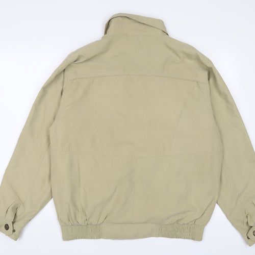M.B.C Mens Beige Jacket Size L Zip