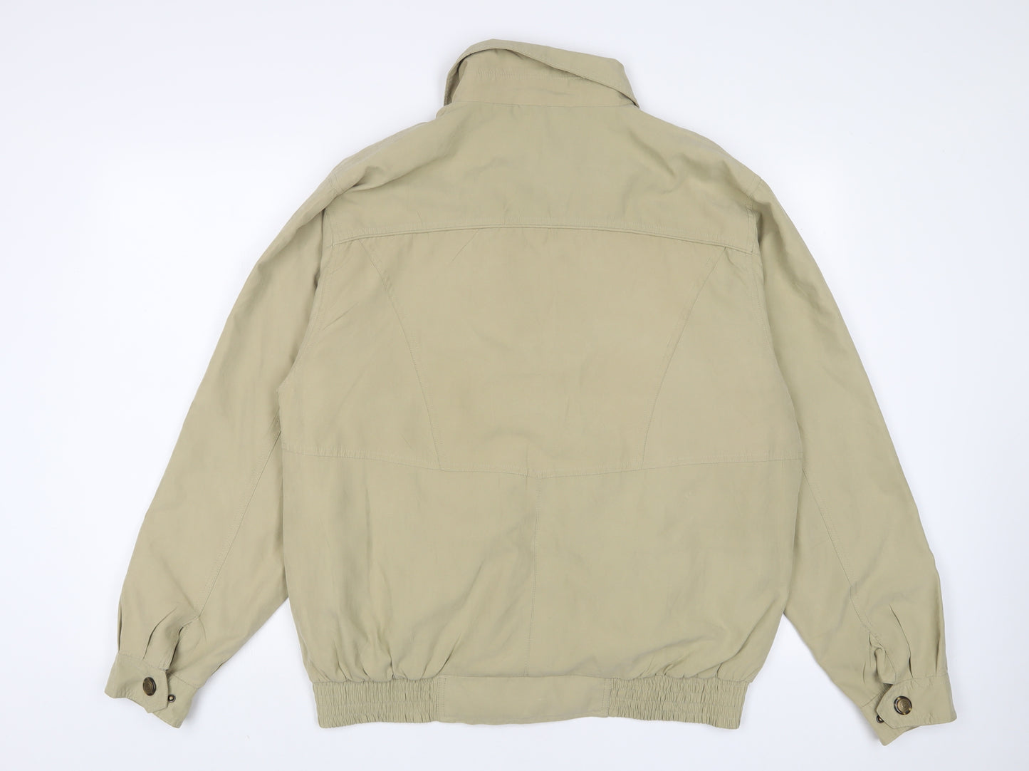 M.B.C Mens Beige Jacket Size L Zip