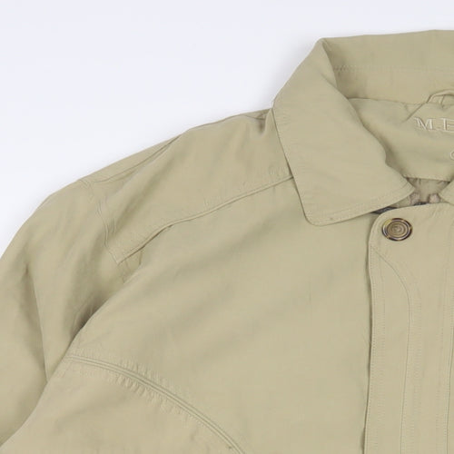 M.B.C Mens Beige Jacket Size L Zip