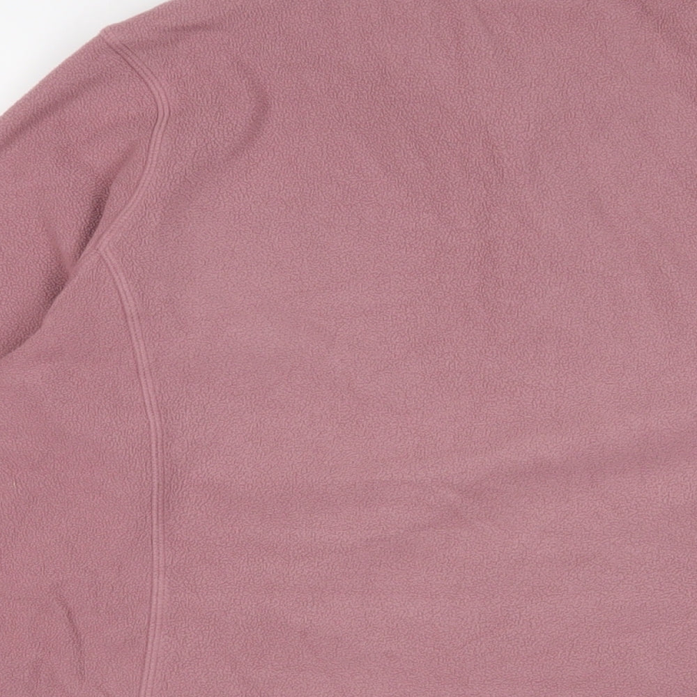 brasher Womens Purple Polyester Pullover Sweatshirt Size 16 Zip