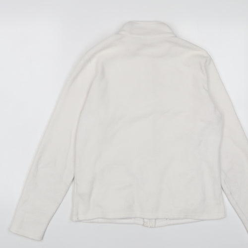 Marks and Spencer Womens White Jacket Size 12 Zip