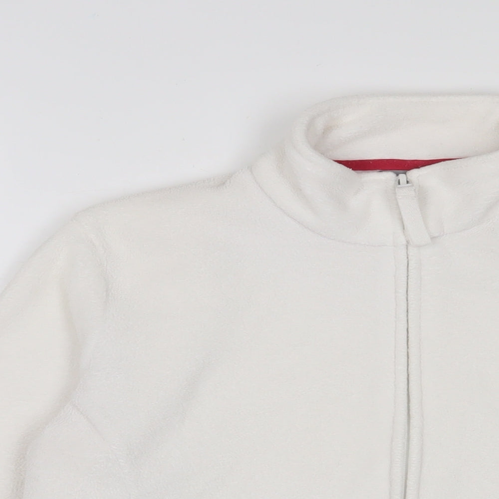 Marks and Spencer Womens White Jacket Size 12 Zip