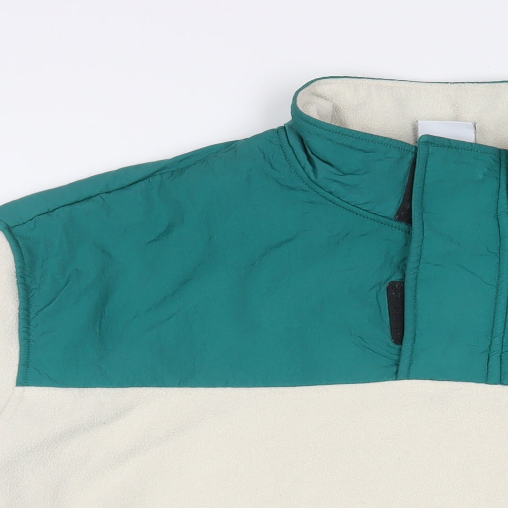 Zara Mens White Polyester Pullover Sweatshirt Size L