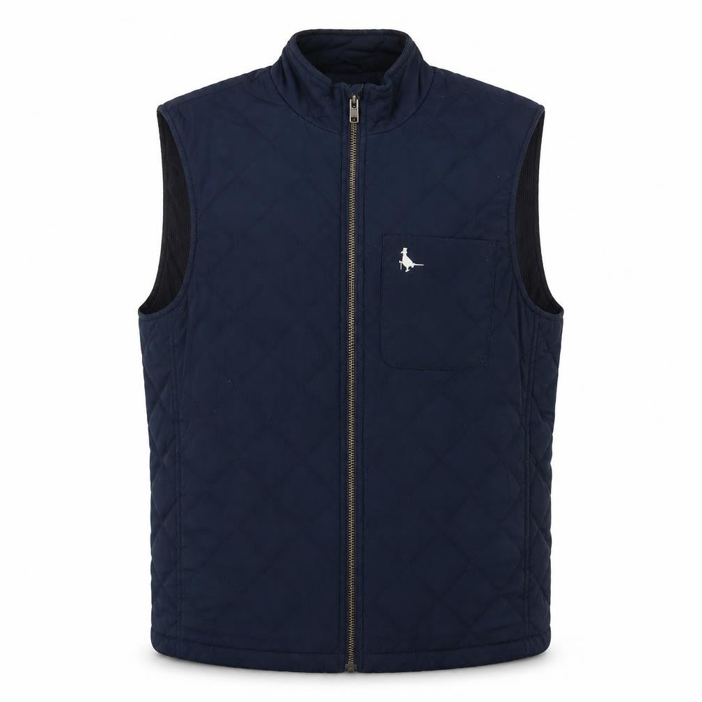Jack Wills Mens Blue Gilet Jacket Size S Zip - Logo, Embroidered