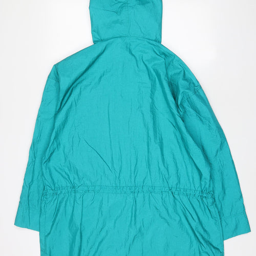 Totes Womens Blue Jacket Size L Zip - Pockets