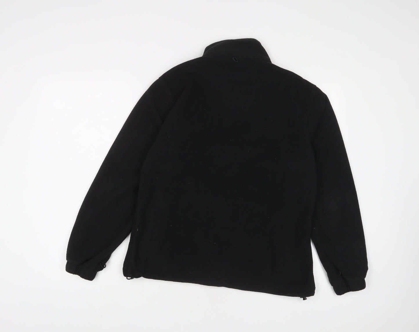 Trespass Mens Black Jacket Size M Zip - Logo, Embroidered