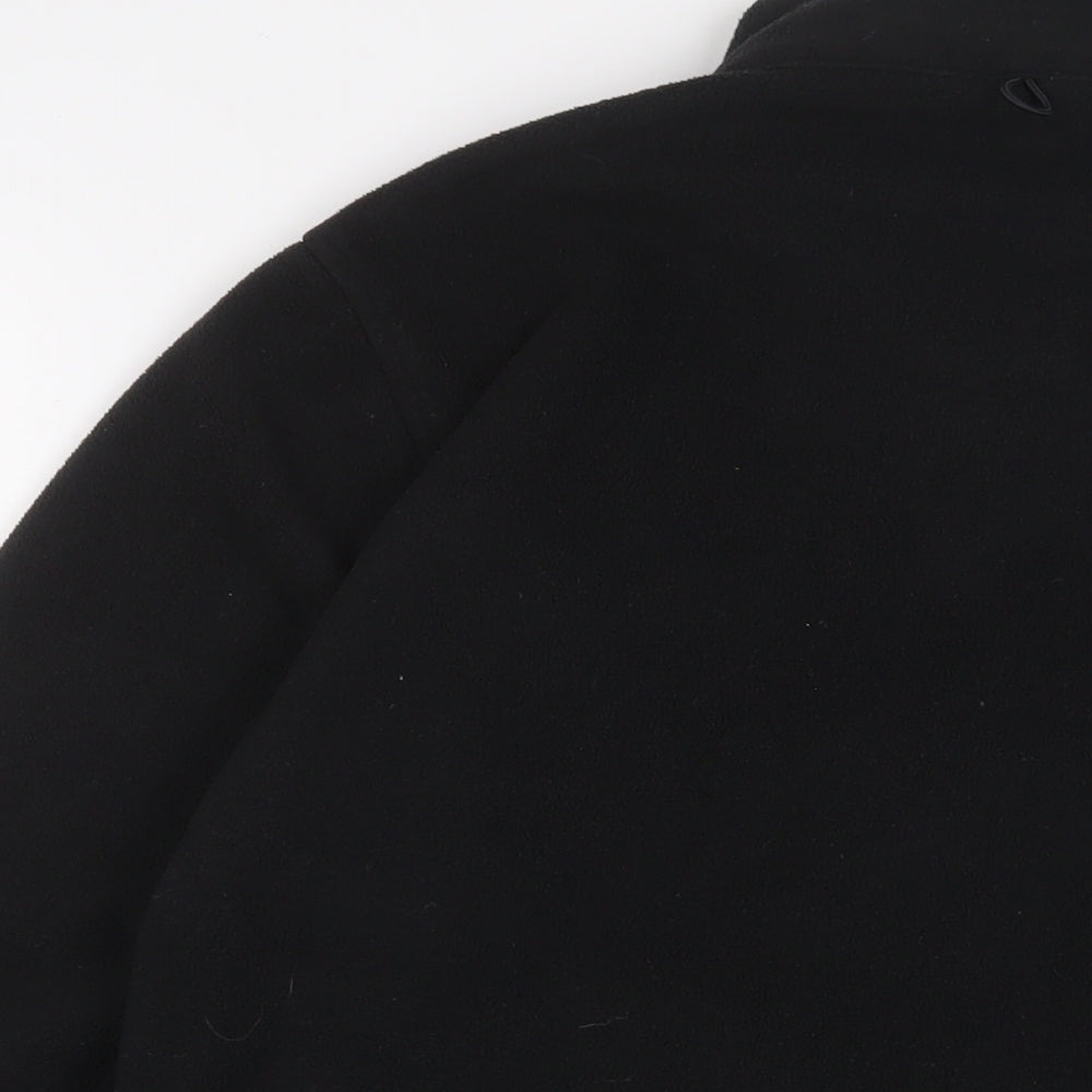 Trespass Mens Black Jacket Size M Zip - Logo, Embroidered