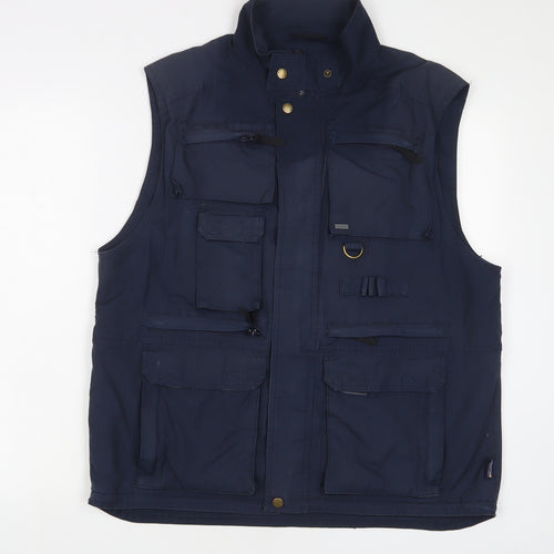 Regatta Mens Blue Gilet Jacket Size M Zip