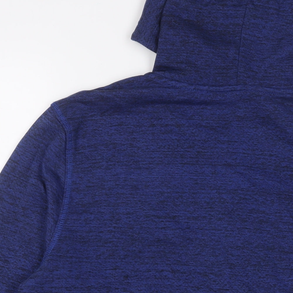 C&A Mens Blue Cotton Full Zip Hoodie Size L