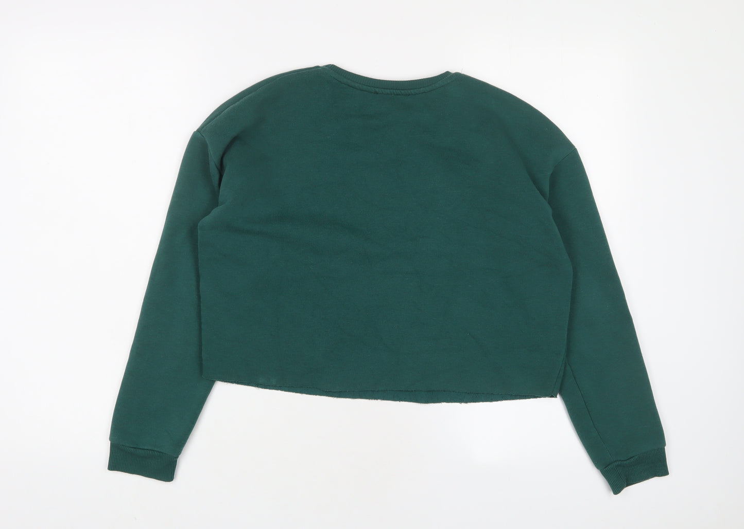 New Look Girls Green Cotton Pullover Sweatshirt Size 12-13 Years Pullover - Brooklyn