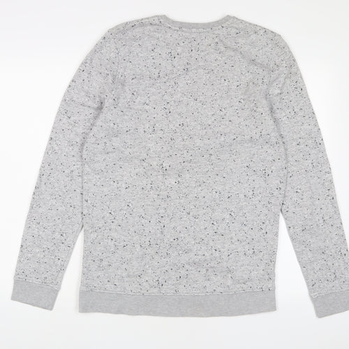 Skate Nation Boys Grey Cotton Pullover Sweatshirt Size 12 Years Pullover - Embroidered