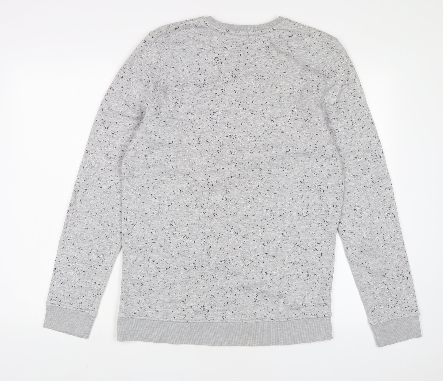 Skate Nation Boys Grey Cotton Pullover Sweatshirt Size 12 Years Pullover - Embroidered