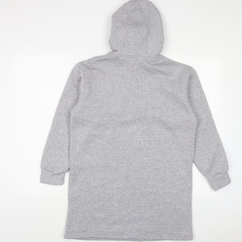 B Culture Womens Grey Polyester Jumper Dress Size S Crew Neck Pullover