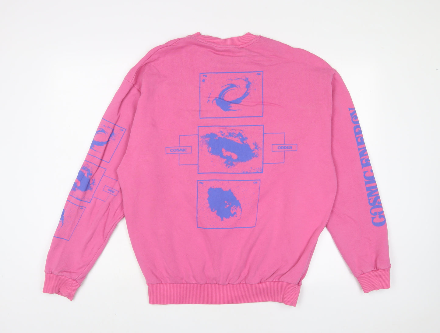 ASOS Womens Pink Cotton Pullover Sweatshirt Size XS Pullover