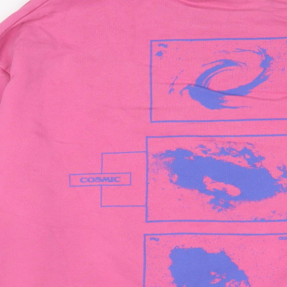 ASOS Womens Pink Cotton Pullover Sweatshirt Size XS Pullover