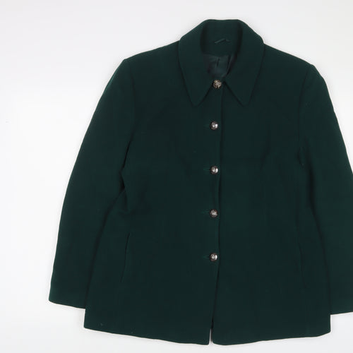 C&A Womens Green Jacket Size 18 Button