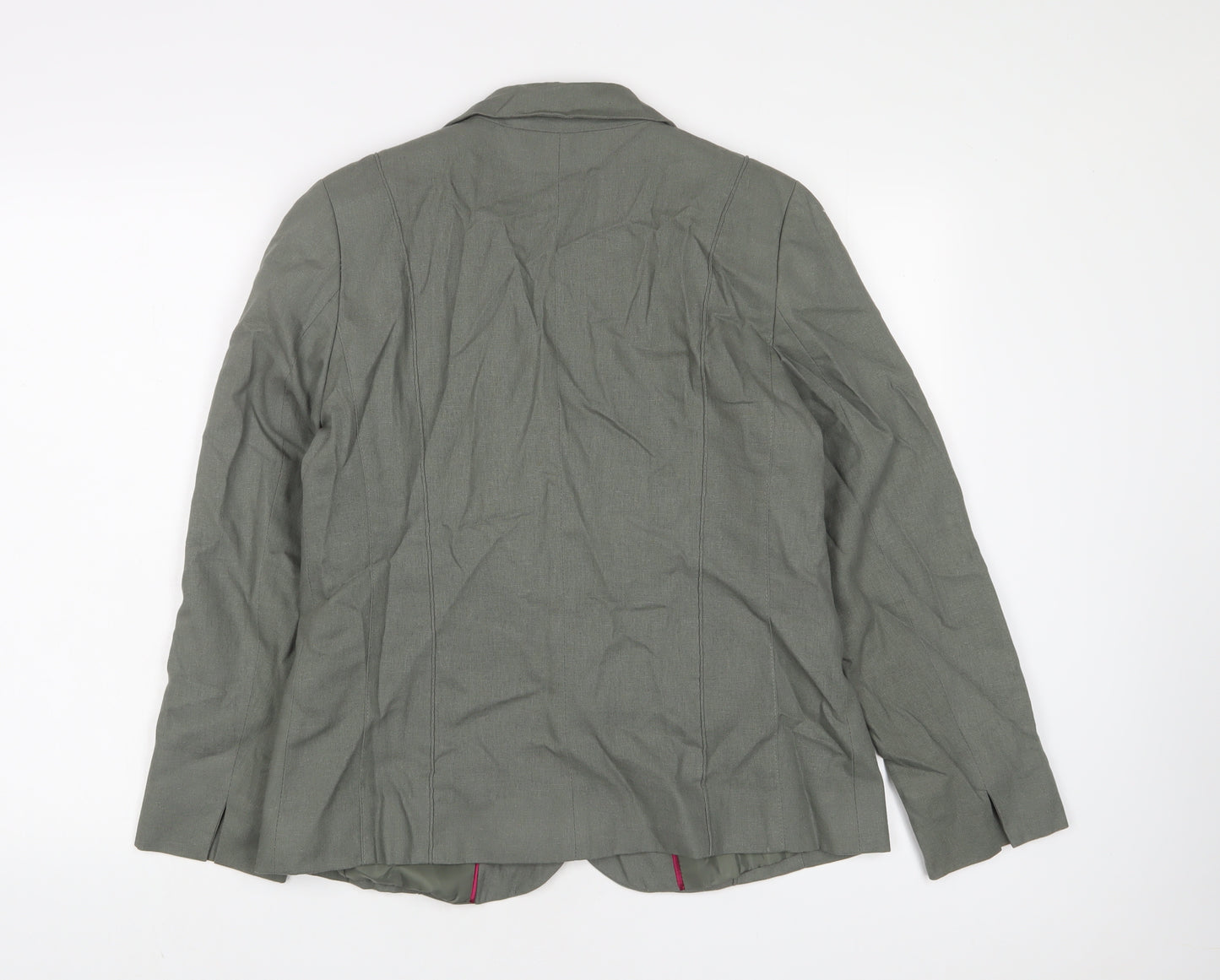 Bonmarché Womens Green Jacket Blazer Size 14 Button