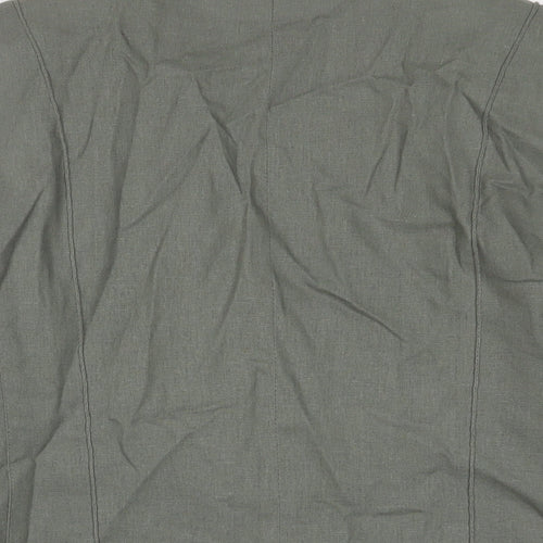 Bonmarché Womens Green Jacket Blazer Size 14 Button