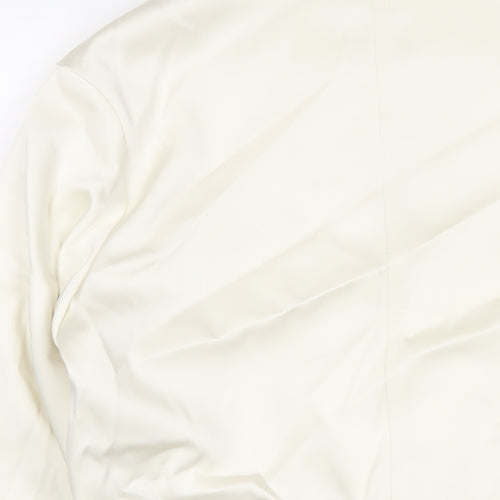 Marks and Spencer Womens Ivory Jacket Size 12 Snap