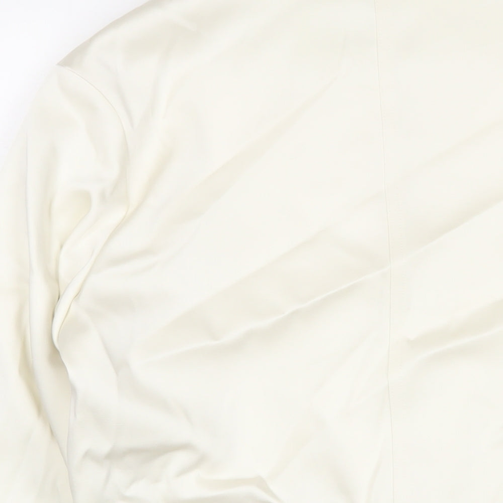 Marks and Spencer Womens Ivory Jacket Size 12 Snap