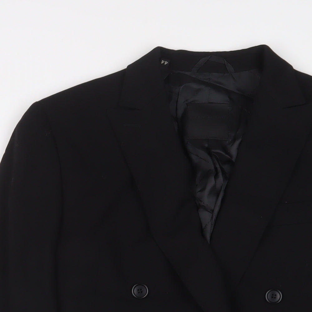 Costume National Womens Black Jacket Blazer Size 16 Button