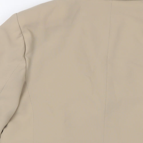 Marks and Spencer Womens Beige Jacket Blazer Size 12 Button