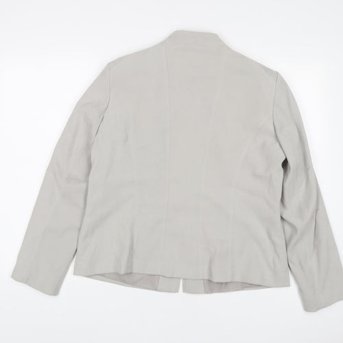 Bonmarché Womens Grey Jacket Size 16 Zip