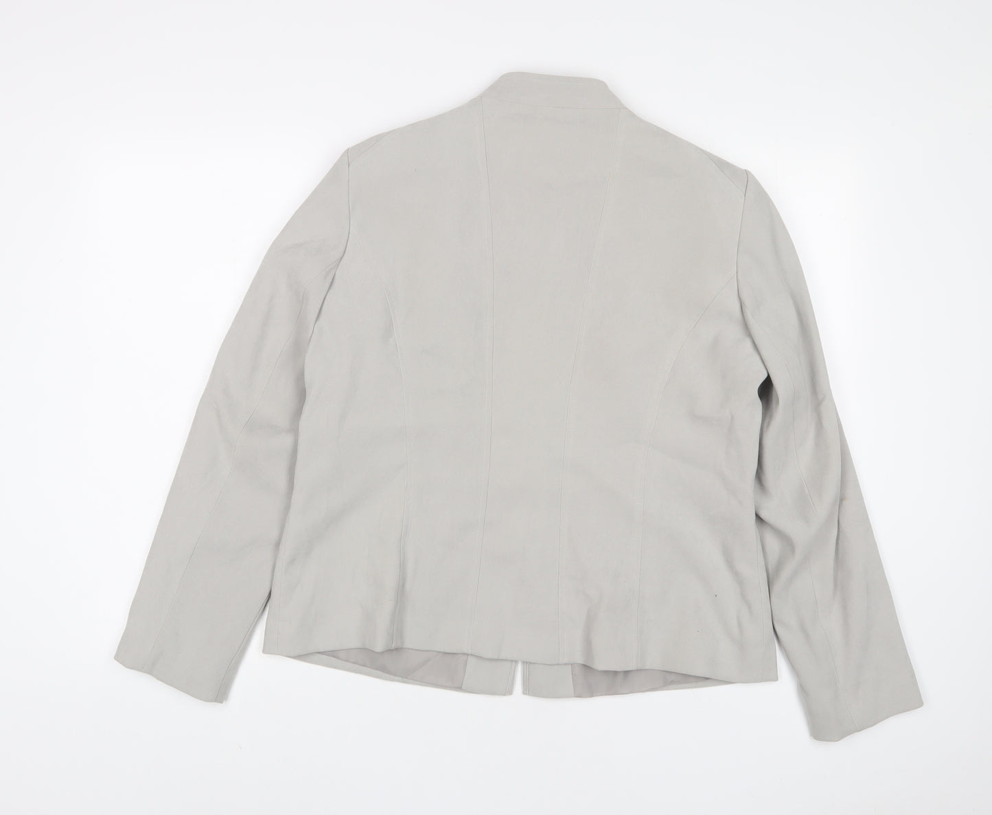 Bonmarché Womens Grey Jacket Size 16 Zip