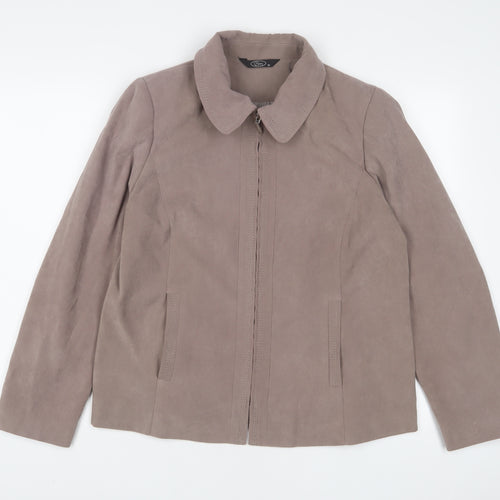 Bonmarché Womens Brown Jacket Size 16 Zip