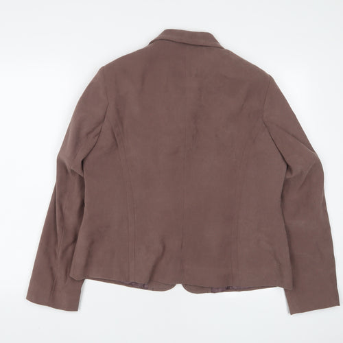 Bonmarché Womens Brown Jacket Size 16 Zip
