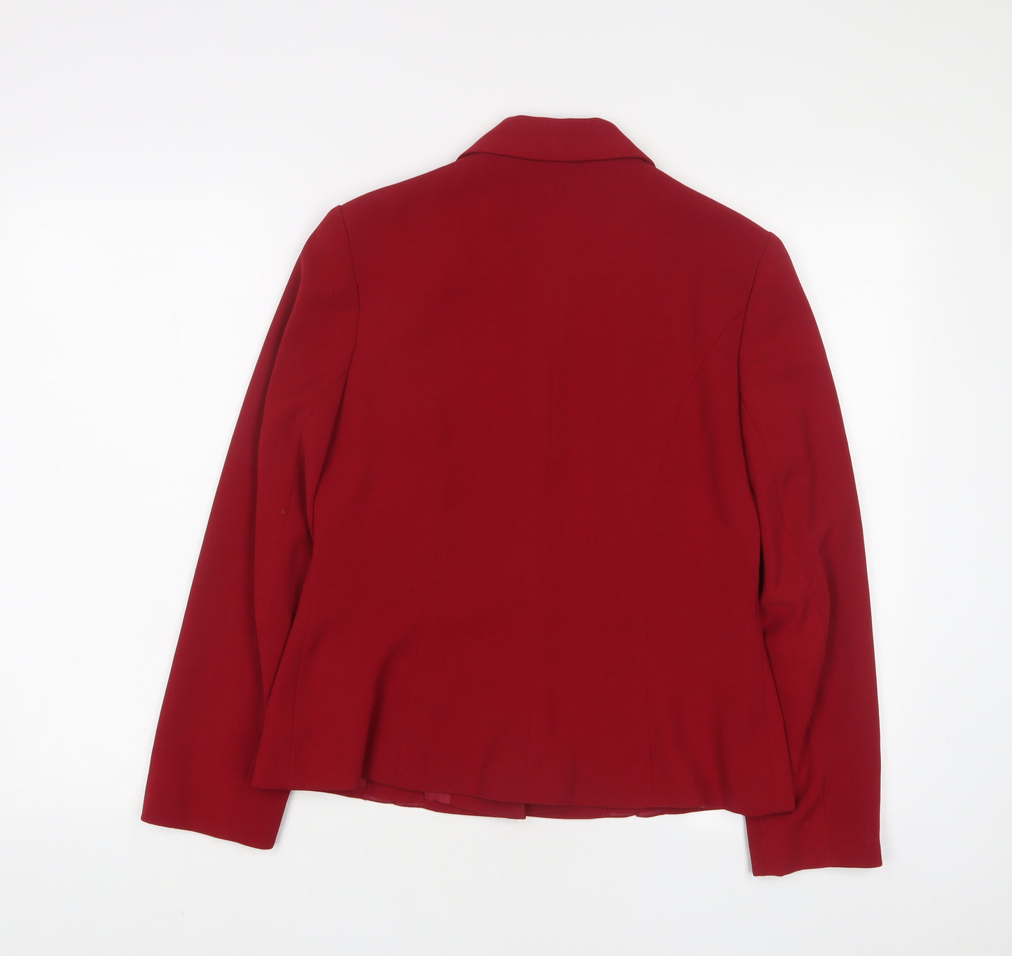 Wallis Womens Red Jacket Blazer Size 12 Button