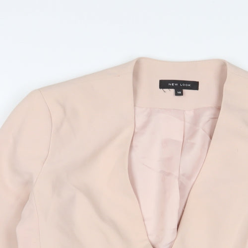 New Look Womens Pink Jacket Size 10 - Open