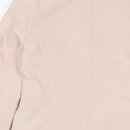 New Look Womens Pink Jacket Size 10 - Open