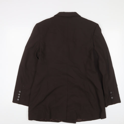 Jaeger Womens Brown Wool Jacket Suit Jacket Size 14