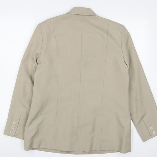 Bonmarché Womens Beige Jacket Blazer Size 14 Button