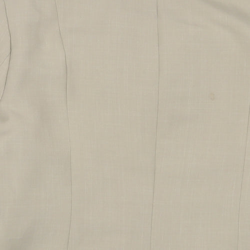Bonmarché Womens Beige Jacket Blazer Size 14 Button