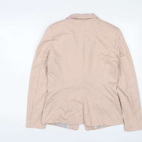 H&M Womens Pink Jacket Blazer Size 10 Button