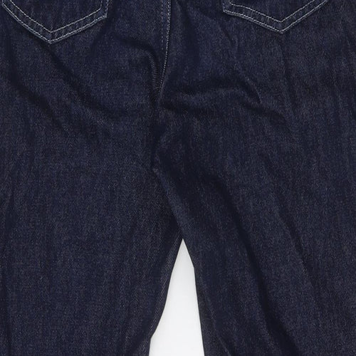 Naked Womens Blue Cotton Straight Jeans Size 10 L31 in Regular Button