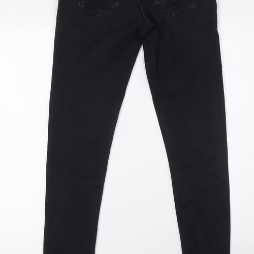 Oasis Womens Black Cotton Skinny Jeans Size 10 L30 in Regular Button - Jade