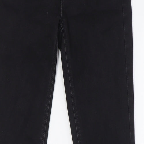 Oasis Womens Black Cotton Skinny Jeans Size 10 L30 in Regular Button - Jade