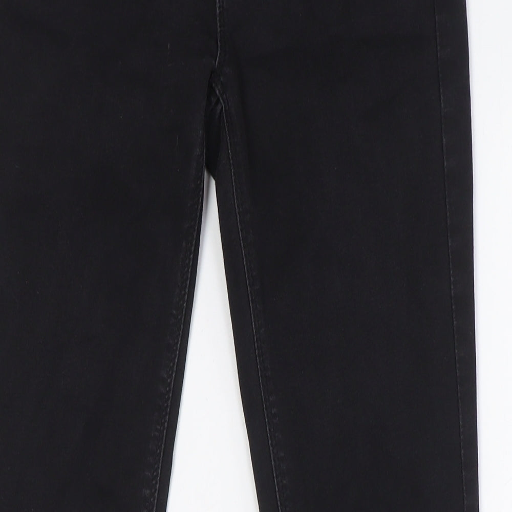 Oasis Womens Black Cotton Skinny Jeans Size 10 L30 in Regular Button - Jade