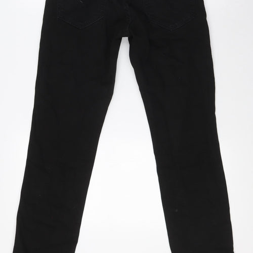 Levi's Mens Black Cotton Straight Jeans Size 28 in L30 in Regular Button