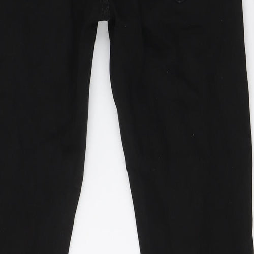 Levi's Mens Black Cotton Straight Jeans Size 28 in L30 in Regular Button
