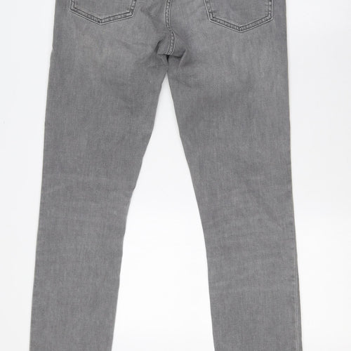 Gap Mens Grey Cotton Skinny Jeans Size 31 in L32 in Regular Zip