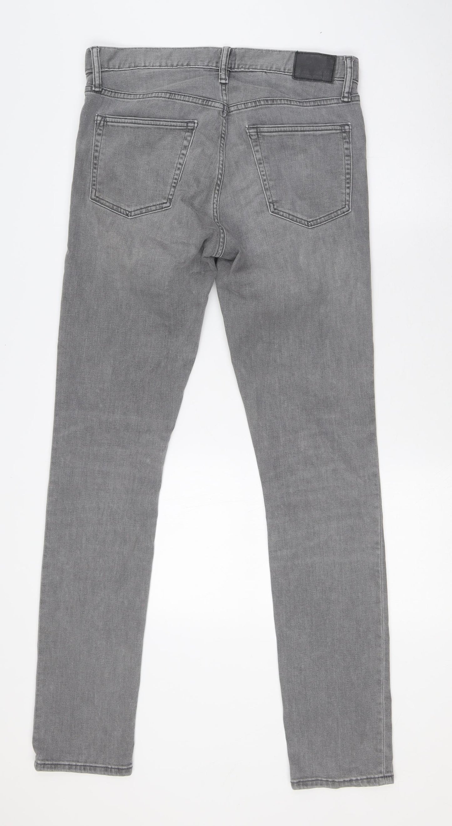 Gap Mens Grey Cotton Skinny Jeans Size 31 in L32 in Regular Zip