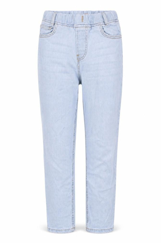 Denim Girls Blue Cotton Straight Jeans Size 9-10 Years L23 in Regular - Elasticated Waist