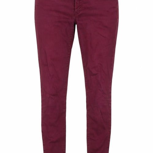 Gap Womens Purple Cotton Skinny Jeans Size 24 in L28 in Regular Zip - Zip Detail