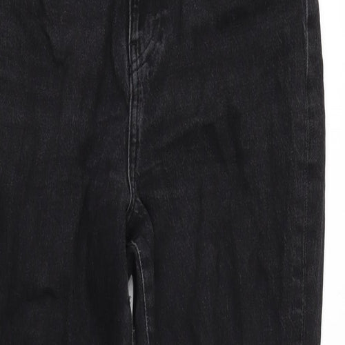 George Womens Black Cotton Blend Straight Jeans Size 10 L25.5 in Regular Tie